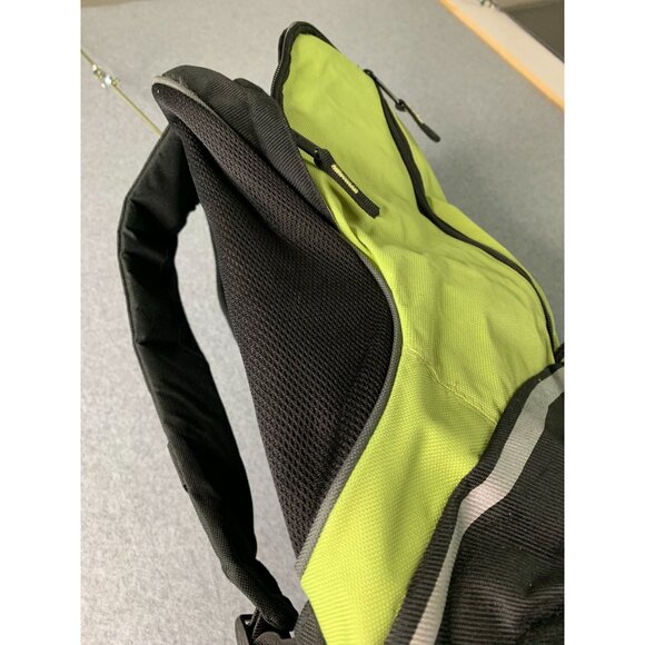 Sourano Logomark Backpack Going Place Black Green padded shoulder straps - Picture 2 of 7